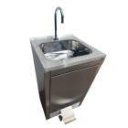 Lavatório Fixo por Pedal em aço inox - Construinox